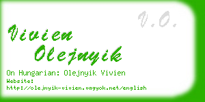 vivien olejnyik business card